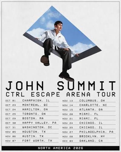 John Summit concert tour poster 2026